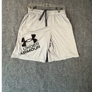 Under‎ Armour YXL Youth Gray Loose Fit HeatGear Athletic Shorts
